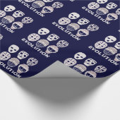 Papier Cadeau Évolution du masque de gardien de hockey (Coin)