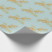 Papier Cadeau Évolution du poisson drôle de poisson rouge (Coin)