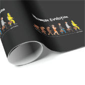 Papier Cadeau Évolution - passé et futur (Coin rond)