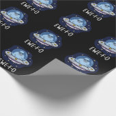 Papier Cadeau Ewe-F-O Funny UFO Pun Dark BG (Coin)
