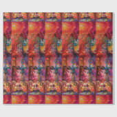 Papier Cadeau EXCALIBUR, rouge violet bleu (Plat)