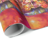 Papier Cadeau EXCALIBUR, rouge violet bleu (Coin rond)