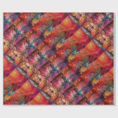 Papier Cadeau EXCALIBUR, rouge violet bleu (Plat)