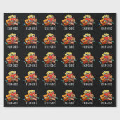 Papier Cadeau Exer-side Funny Exercice Pun Dark BG (Plat)
