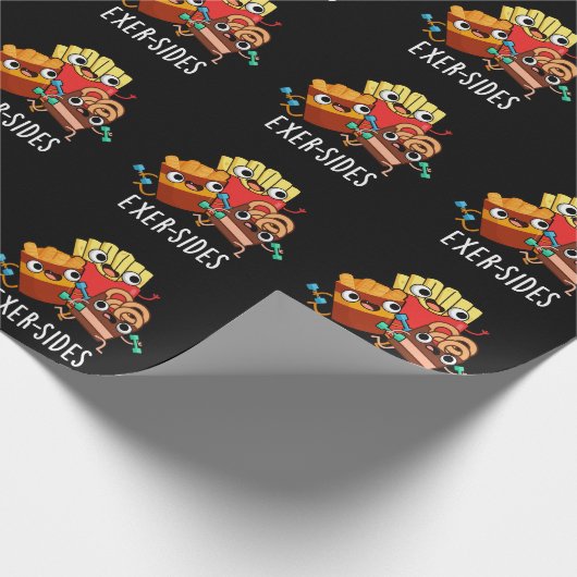 Papier Cadeau Exer-side Funny Exercice Pun Dark BG (Coin)