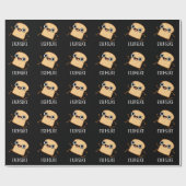 Papier Cadeau Exer-slice Funny Bread Pun Dark BG (Plat)
