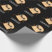 Papier Cadeau Exer-slice Funny Bread Pun Dark BG (Coin)