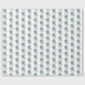 Papier Cadeau Exercice de course Renne de Noël (Plat)