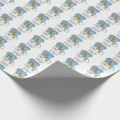 Papier Cadeau Exercice de course Renne de Noël (Coin)