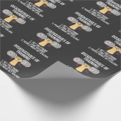 Papier Cadeau Exercice d'haltérophilie de gymnastique (Coin)