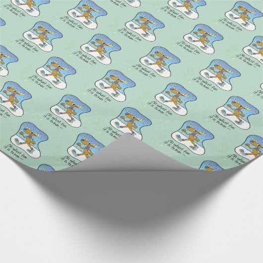 Papier Cadeau Exercice Reindeer Noël (Coin)