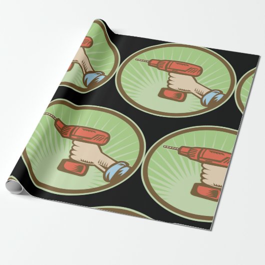 Papier Cadeau Exercice sans fil rétro (Déroulé)