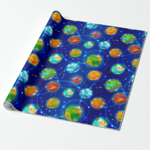 Papier Cadeau Exoplanètes
