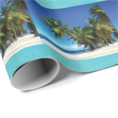 Papier Cadeau Exotic beach throw pillow (Coin rond)