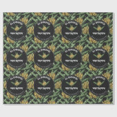 Papier Cadeau Exotic Black Go Bananes Joyeux Anniversaire Jungle (Plat)