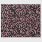 Papier Cadeau Exotic Leopard Animal Rose Peau d'or Imprimer (Plat)