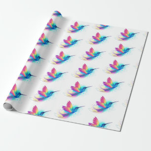 Papier Cadeau Exotic Rainbow Hummingbird
