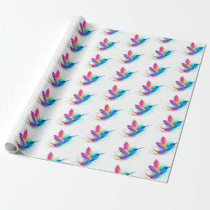 Papier Cadeau Exotic Rainbow Hummingbird