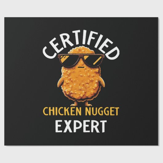 Papier Cadeau Expert certifié en nugget de poulet (Plat)
