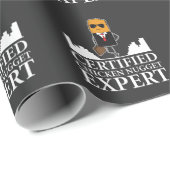 Papier Cadeau Expert en matière certifié de pépite de poulet - (Coin rond)