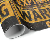 Papier Cadeau Expiration passée de AVERTISSEMENT - signe sale de (Coin rond)