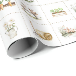Papier Cadeau Exploitation agricole vie rurale