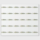 Papier Cadeau Exploitation de pisciculture minuscule d'art de (Plat)