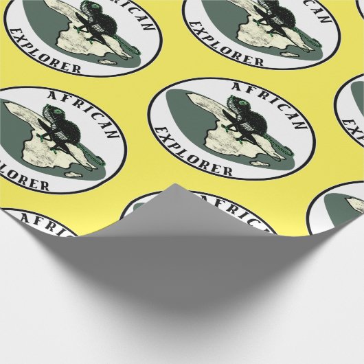 Papier Cadeau Explorateur africain (Coin)