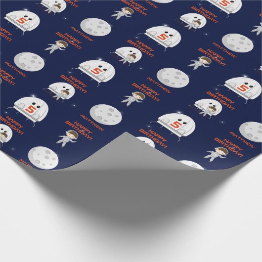 Papier Cadeau Explorateur d'espace (Coin)