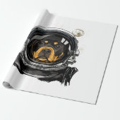 Papier Cadeau Exploration spatiale de l'astronaute de chien Rott (Déroulé)