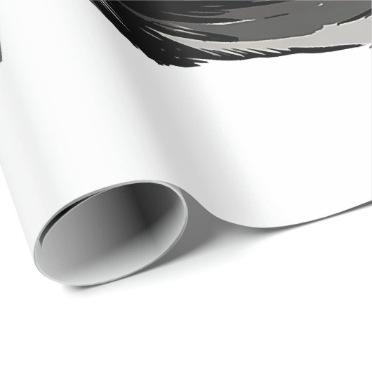 Papier Cadeau Exploration spatiale de l'astronaute de chien Rott (Coin rond)