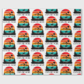 Papier Cadeau Explorez Plus Mountain Nature Adventure Outdoor (Plat)