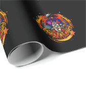 Papier Cadeau Exploser le vaisseau spatial (Coin rond)