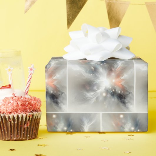 Papier Cadeau Explosion Cosmique Abstraite (Fête d'anniversaire)