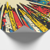 Papier Cadeau Explosion d'art pop de style comique (2) (Coin)