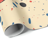 Papier Cadeau Explosion d'art pop de style comique (4) (Coin rond)