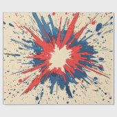 Papier Cadeau Explosion d'art pop de style comique (5) (Plat)