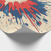 Papier Cadeau Explosion d'art pop de style comique (5) (Coin)