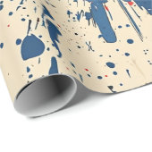 Papier Cadeau Explosion d'art pop de style comique (5) (Coin rond)