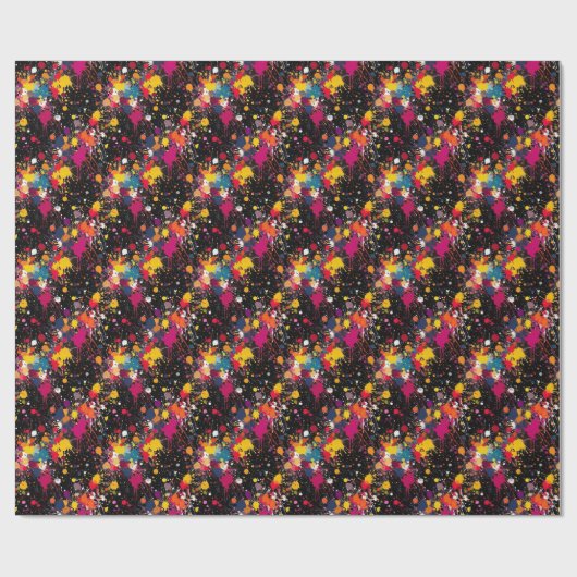 Papier Cadeau Explosion de couleur (Plat)