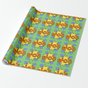 Papier Cadeau Explosion de dessin animé Riot Kapow