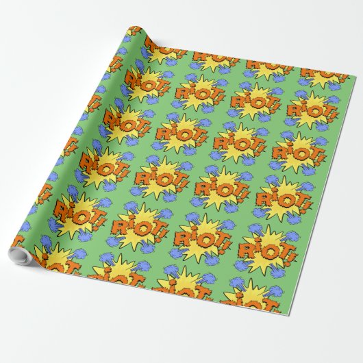 Papier Cadeau Explosion de dessin animé Riot Kapow (Déroulé)