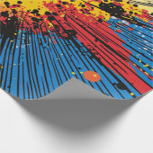 Papier Cadeau Explosion de graffiti jaune Gritty Blast Speed Lin (Coin)