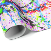 Papier Cadeau Explosion des couleurs (Coin rond)