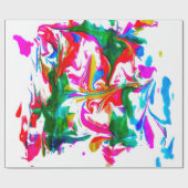 Papier Cadeau Explosion des couleurs (Plat)