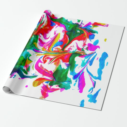Papier Cadeau Explosion des couleurs (Déroulé)