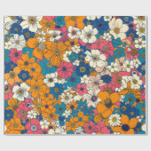 Papier Cadeau Explosion florale (Plat)