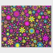 Papier Cadeau Explosion florale (Plat)