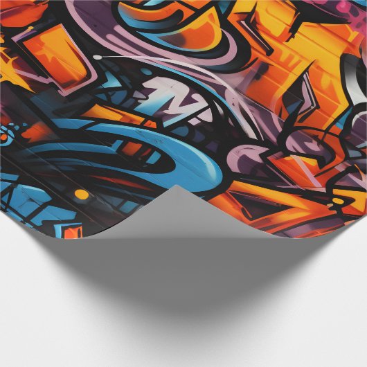 Papier Cadeau Explosion urbaine de graffitis (Coin)