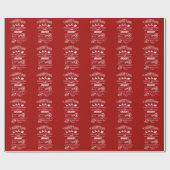 Papier Cadeau Express de Noël chic Livraison spéciale Monogramme (Plat)